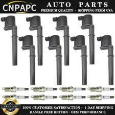 Ignition Coil & Platinum Spark Plug For 2000-04 Lincoln Navigator UF191 SP413