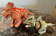 2 HASBRO PLAYSKOOL HEROES JURASSIC WORLD DINOSAUR PACHYRHINOSAURUS DILOPHOSAURUS