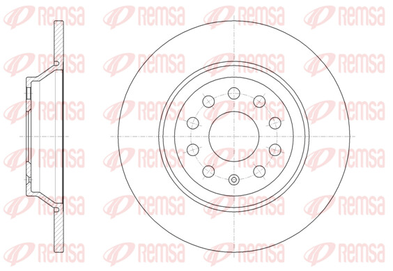 Remsa 2X Bremsscheibe Hinten Ø300Mm Voll FüR VW Passat Variant Tiguan Audi A3-image