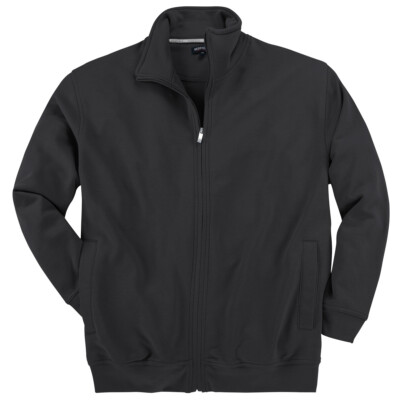 Redfield Herren Sweatjacke schwarz  2XL bis 10XL Übergröße Sweatshirt Jacke NEU