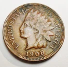 New Listing1908 P Indian Head Cent / Penny CULL   **FREE SHIPPING**