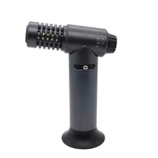 Single Torch Table Top Jet Lighter Butane 1300°C/2500°F Individual Box Gun Metal