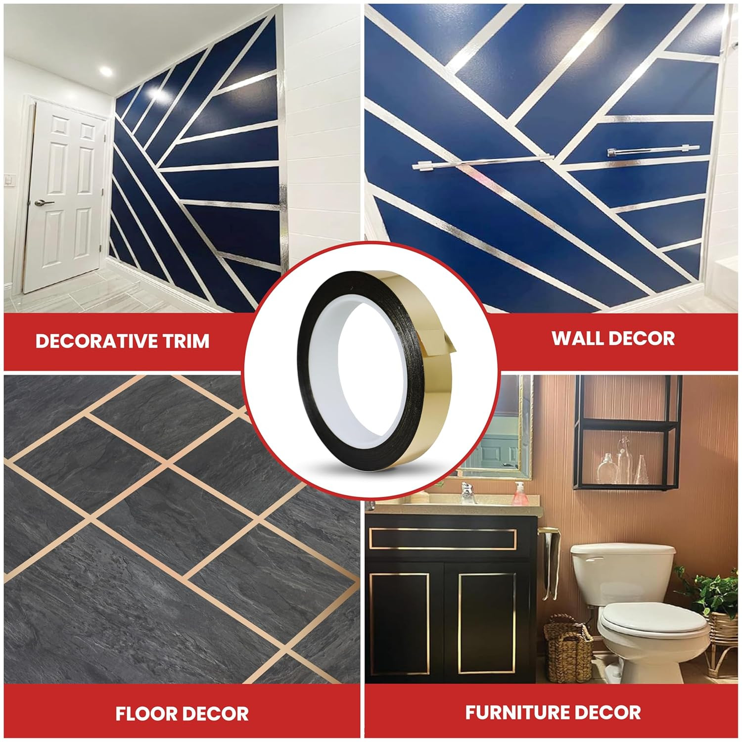 T.R.U. MMYP-1 Mylar Metalized Polyester Film Tape with Acrylic Adhesive. Multipl