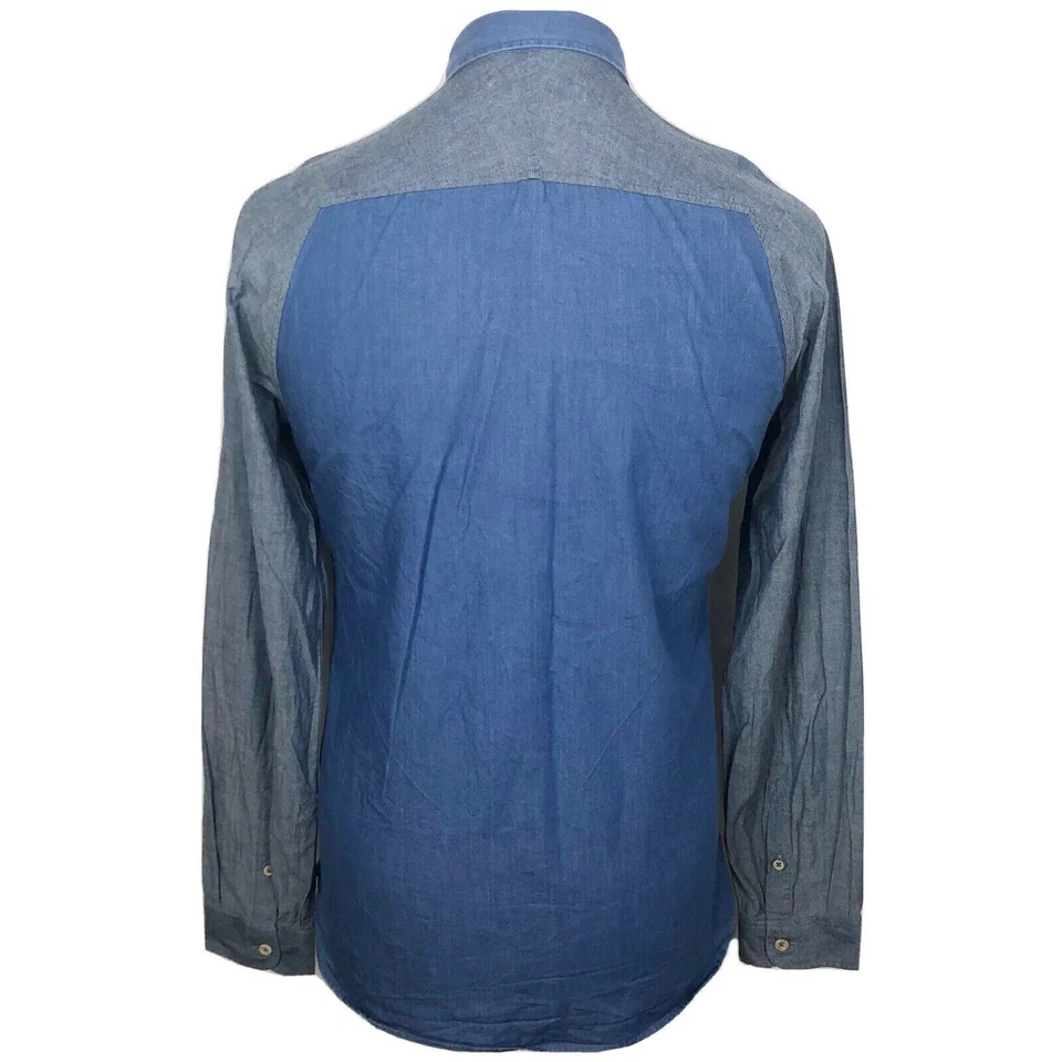 Kestin Hare Shirt Size UK Small Men’s In Blue Button Down Long Sleeve - Image 4 of 4