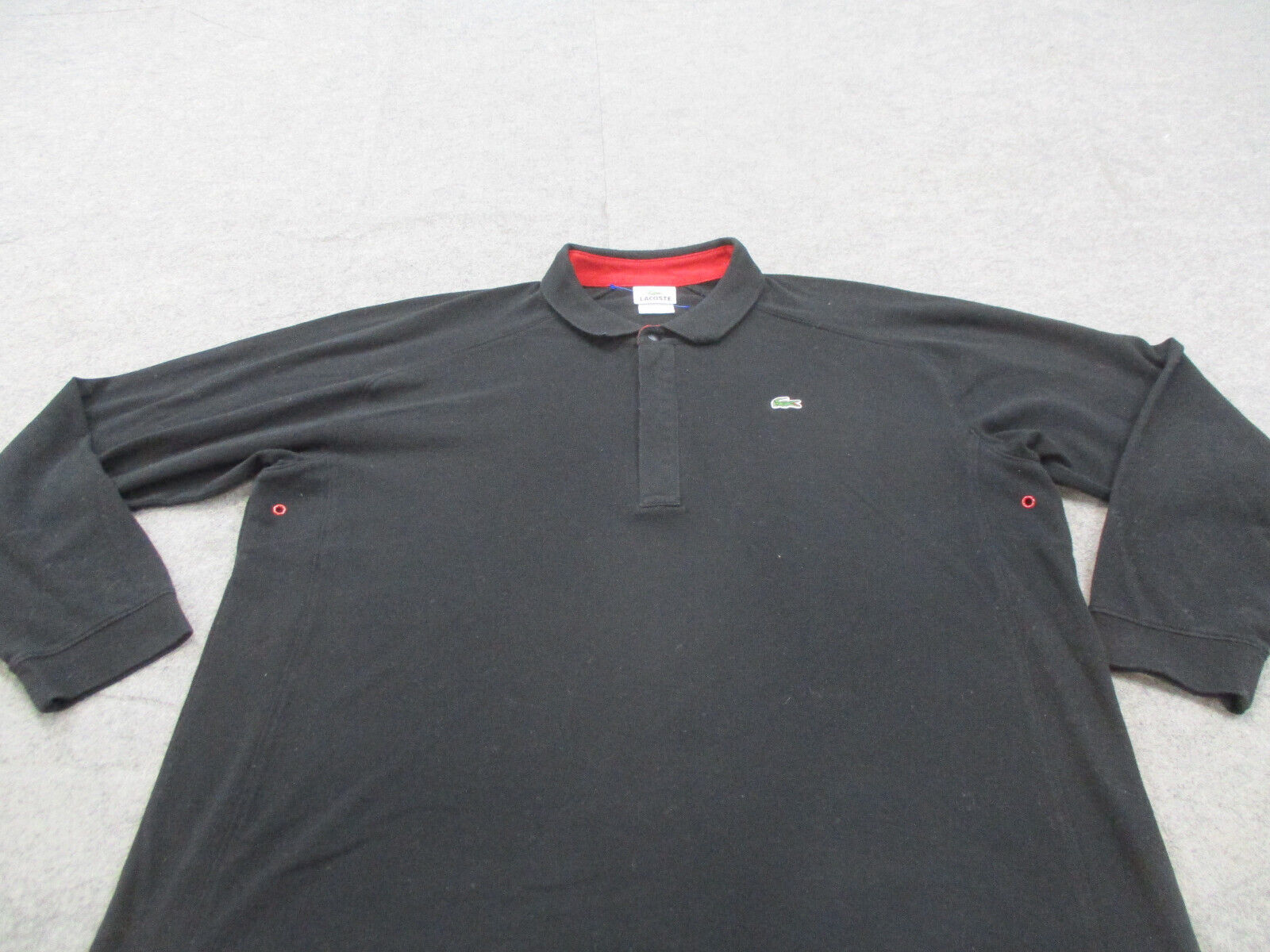 Lacoste Polo Shirt Mens Extra Large 6 Black Long … - image 2