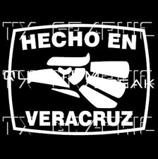 Hecho En Veracruz Estado de Mexico Aztec Aguila Decal Vinyl Sticker