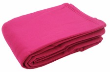 Fleece Throw Blanket Warm Soft Sofa Single Double Bed Car Travel 125cm x 150cm