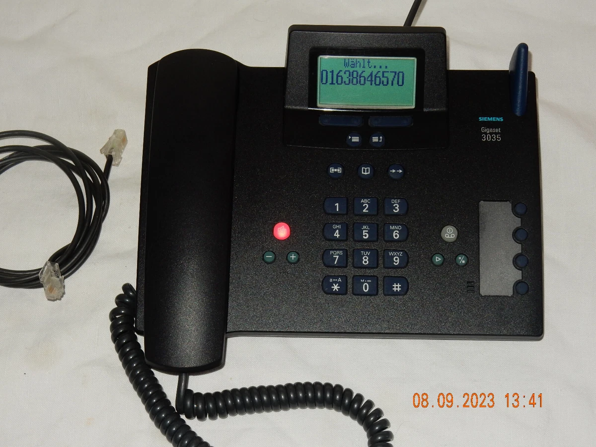 SIEMENS Gigaset 3035 Schnur-Tischtelefon, ISDN tauglich, geprüft 