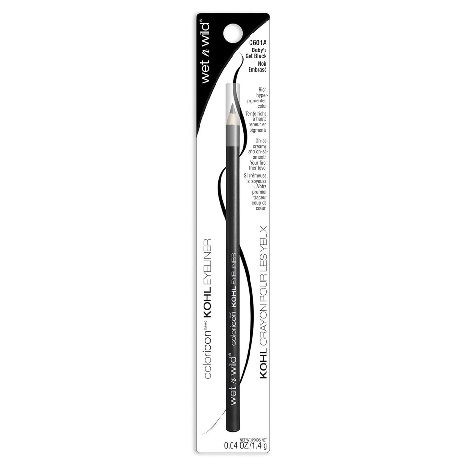 Wet N Wild Color Icon Kohl Liner In 601A Baby's Got Black – Cremiger Augenliner Für Intensive Looks & 12h Halt