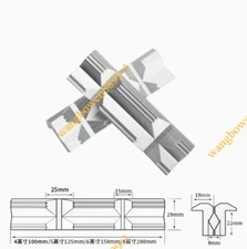1pair CNC Milling Steel Vise Hard Jaw Fixture V-Type Aluminum Alloy 4-8 Inch
