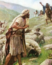 Catholic print picture  -  The Reunion T  -   8 x 10 ready to be framed