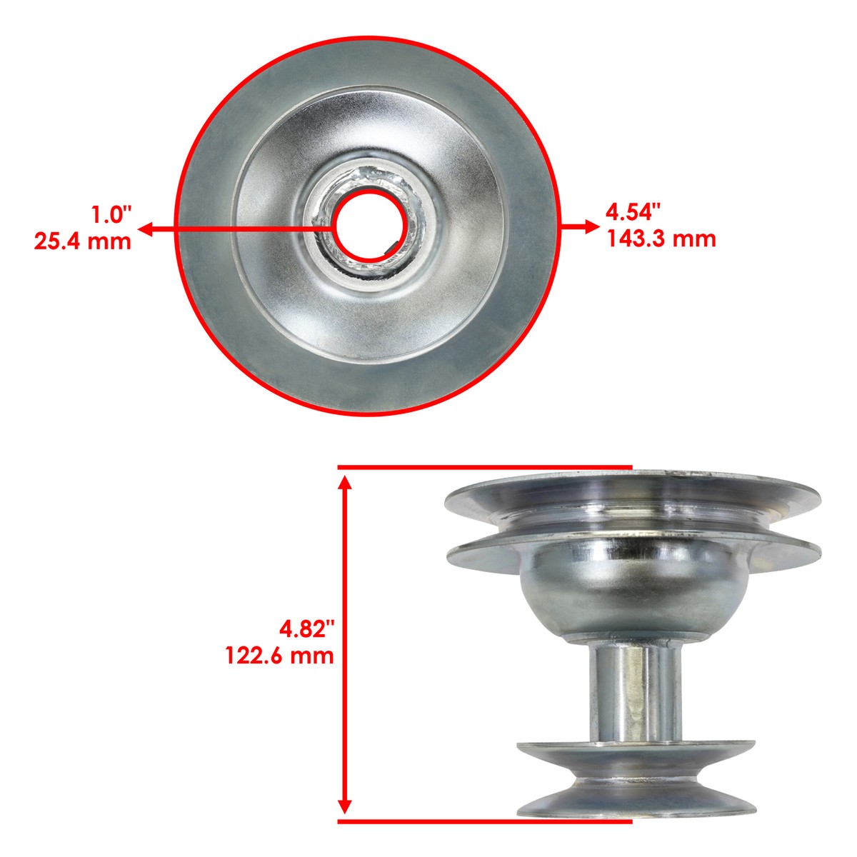 Caltric 756-0983B 756-04011 756-0983A 756-0983 Engine Pulley for