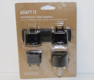 RadioShack International Travel Adapters (4-Pack) 2730941 US EU UK China