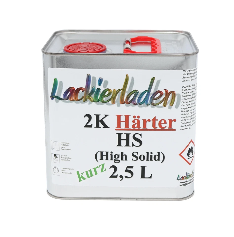 SET 2K HS Klarlack 2:1 inkl. Härter kurz 7,5 L | 5,0 L Klarlack 2,5 L Härter - Bild 3 von 4