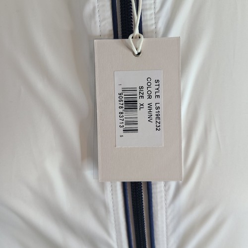 Peter Millar Womens Lightweight Full Zip Jacket sz XL White "Altitude" New w/Tag - Picture 5 of 9
