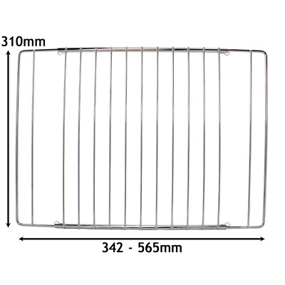 Verstellbare Edelstahl Backofen Grill Ablage passend für GORENJE Herd 345 - 565 mm