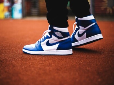 靴 Nike Air Jordan 1 High OG \"True Blue\" Nike Air Jordan 1 Retro High OG True Blue Shoes Size 3.5Y
