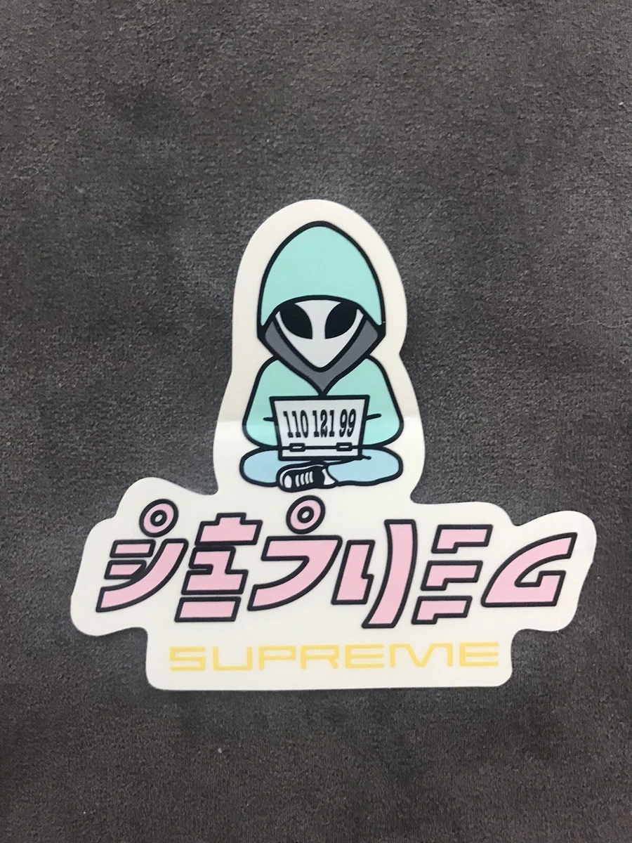 Supreme alien store sticker
