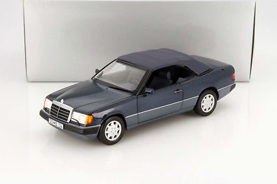 NOREV MERCEDES BENZ W124 300CE Cabriolet E Klasse Blue Dealer 1:18