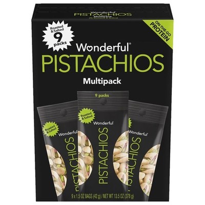 In-Shell Roasted & Salted, 1.5 oz (Pack of 9)
