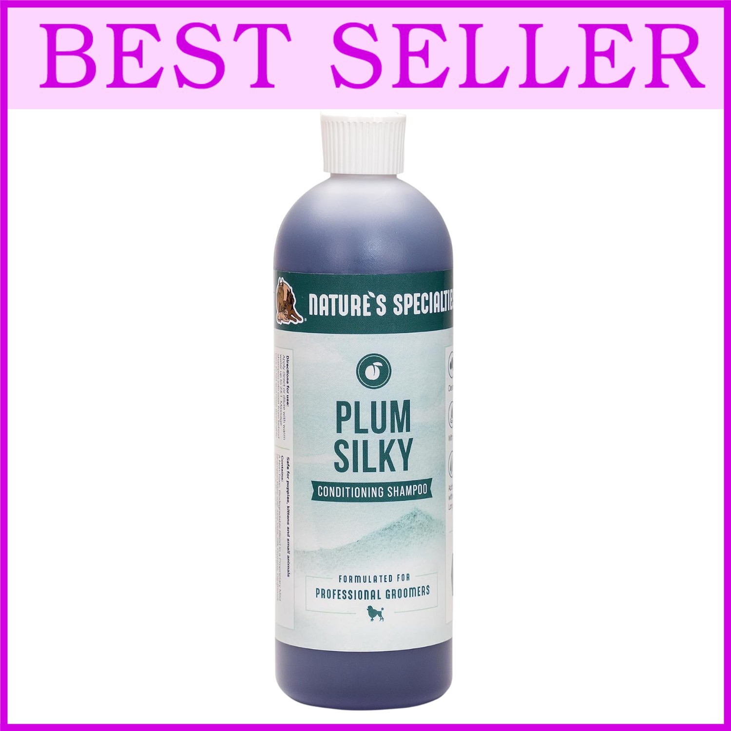 Concentrated Plum Dog Shampoo, Silk Proteins