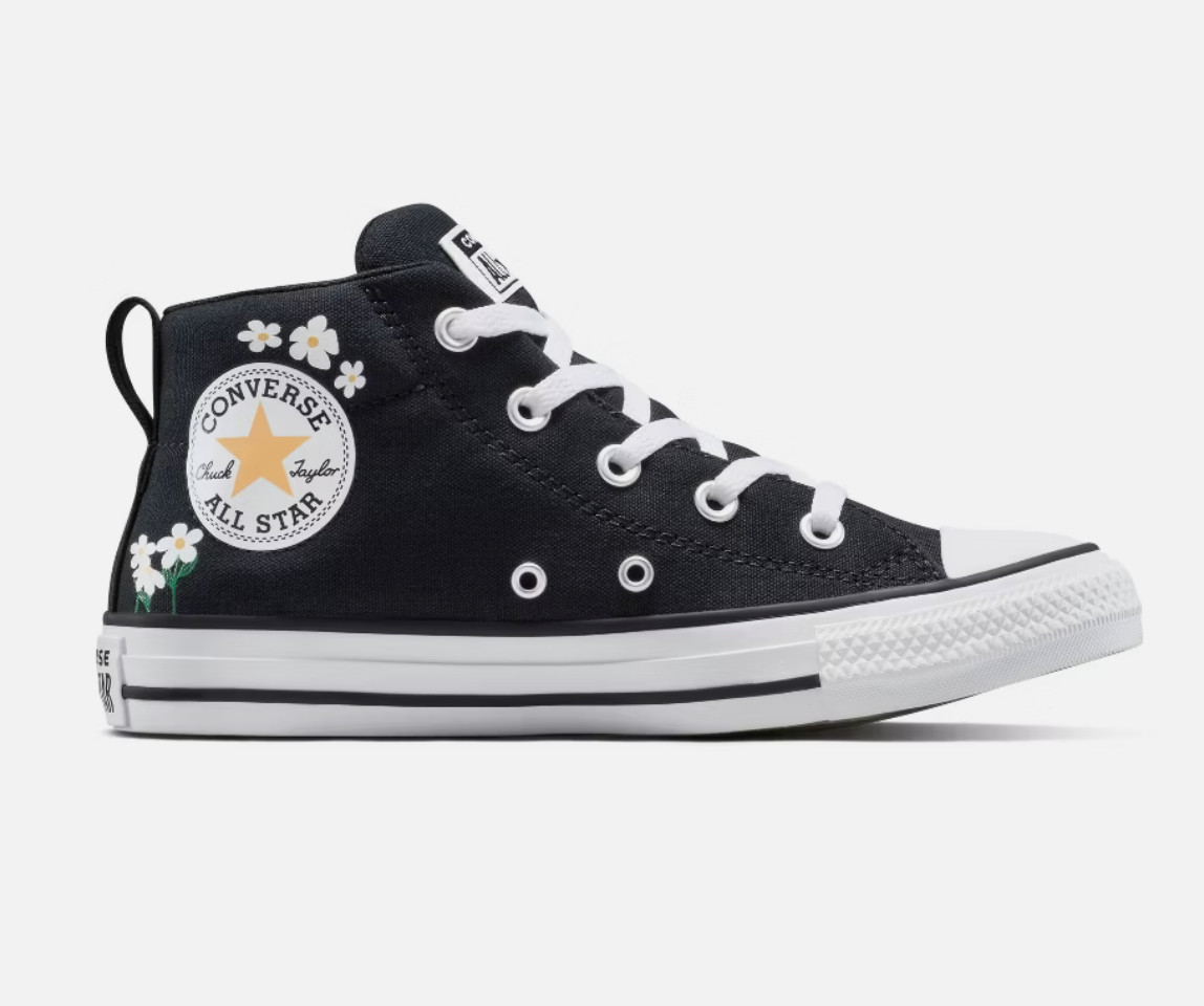Converse Adult Street Mid Sneakers - Black/Floral