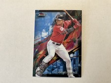 2024 Topps Finest - Common Andres Gimenez #69 Blue Refractor 001/325 Guardians