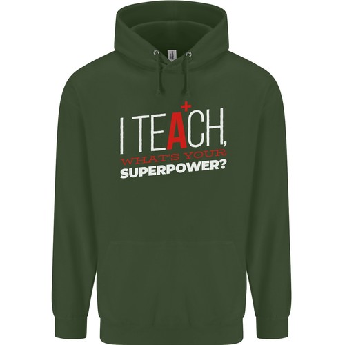Enseño Cuál Es Tu Superpoder Sudadera Divertida Para Hombre 80% Algodón - Imagen 6 de 29