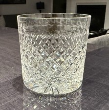 Stuart Crystal Hardwicke Double Old Fashioned Glass Whiskey Tumblers x4 Vintage