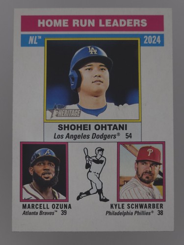 Shohei Ohtani, Schwarber, Ozuna - Home Run League Leaders - 2025 Heritage - #193