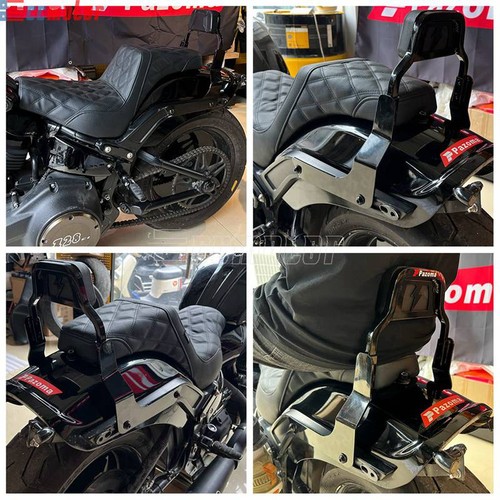 Passenger Backrest Sissy Bar Kit For Harley Softail Fat Bob FXFB FXFBS 2018-2025 - Picture 2 of 11