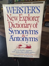 Websters New Explorer Dictionary of Synonyms ...