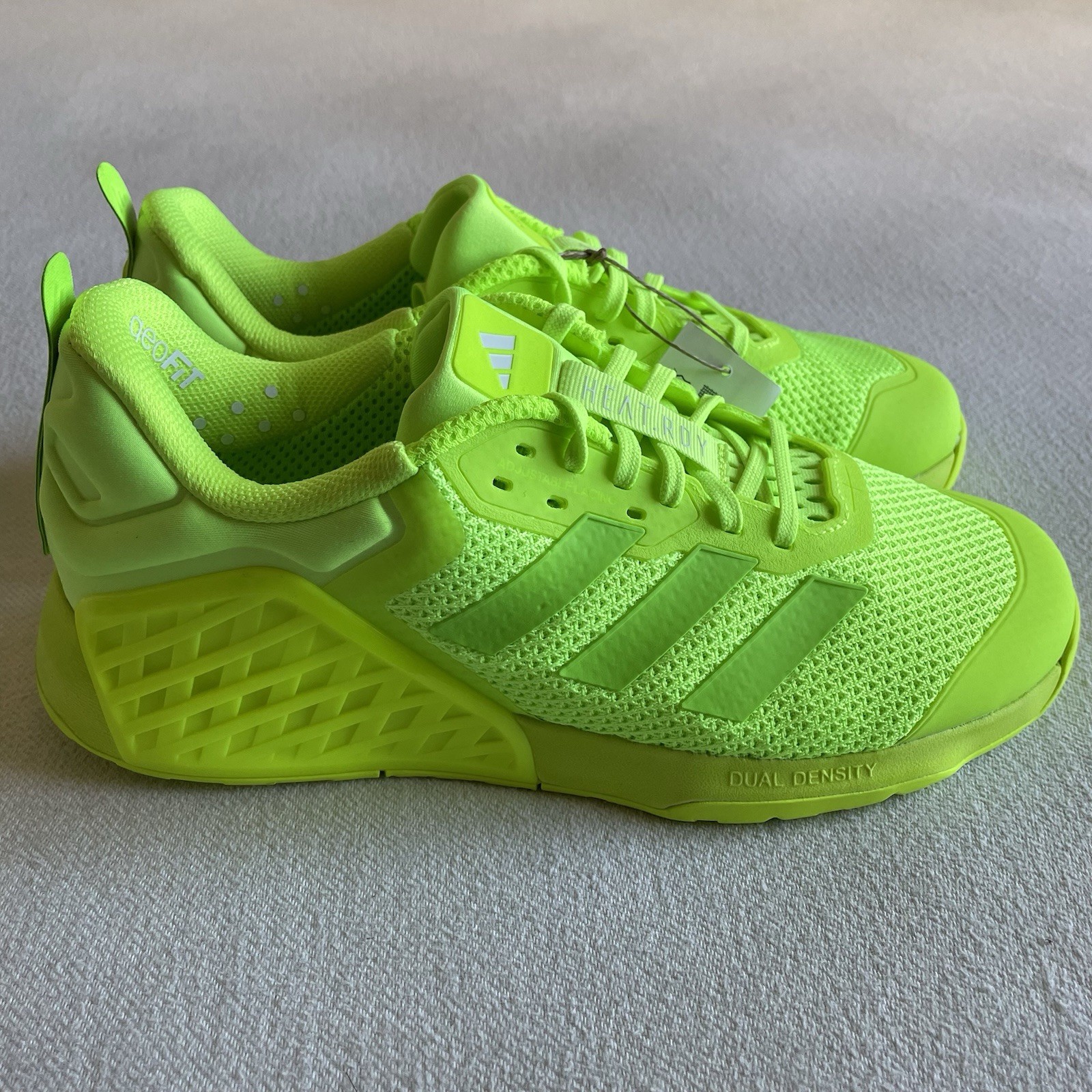 Adidas Dropset 3 Trainer Men Size 9.5 Workout Shoe Lucid Lemon