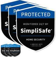 3Pcs Yard Signs Shield and 3Pcs Door/Window Stickers, Yard Sign Stickers Compati