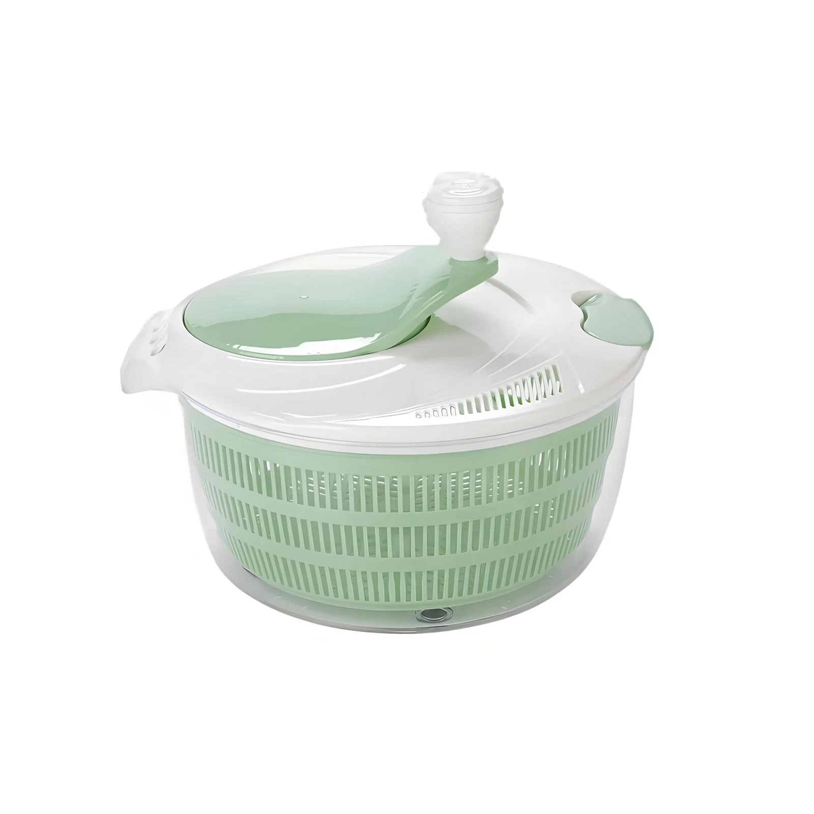 4.2L Salad Spinner for kitchen.Efficient Lettuce Spinner with Dual Drainage H...