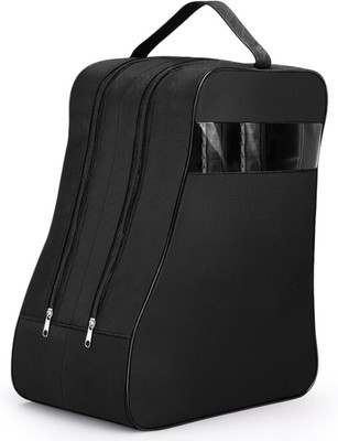 1 Pcs Black Boot Bags for Cowboy Two Separate Compartments Boots Portable Storag