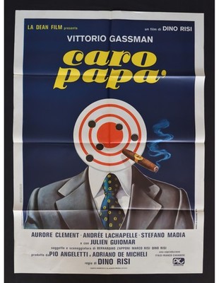 Plakat CARO PAPA' Vittorio Gassman Dino Risi Aurore Clement Lachapelle A442