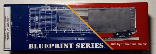 Branchline Blueprint #1520B 40' 8' puertas AAR caja coche lectura #107446 kit nuevo en caja 1/87 | Zustand: New