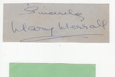Mary Merrall (1890-1973) Signed Clip / Autographed Actress Lady MacBeth