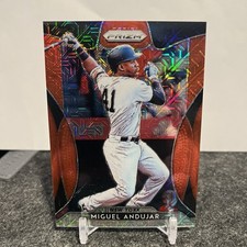 2019 Panini Prizm Tier II Red Mojo Prizm /299 Miguel Andujar #110 Yankees