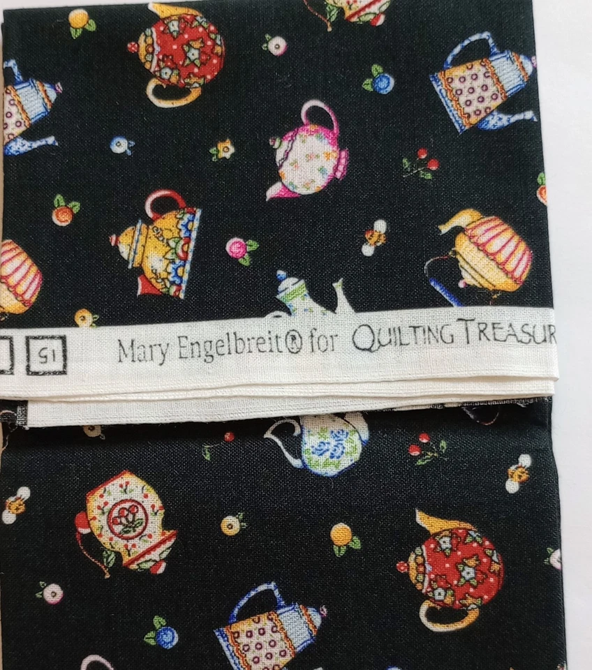 Tetera Receta para Friends Home 2002 tela Mary Engelbreit 3 cuartos de grasa Foto 3 de 4