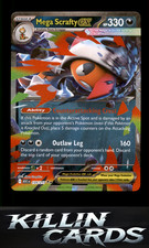 Mega Scrafty ex - 135/217 135/217 Pokemon Double Rare ME: Ascended Heroes Card N