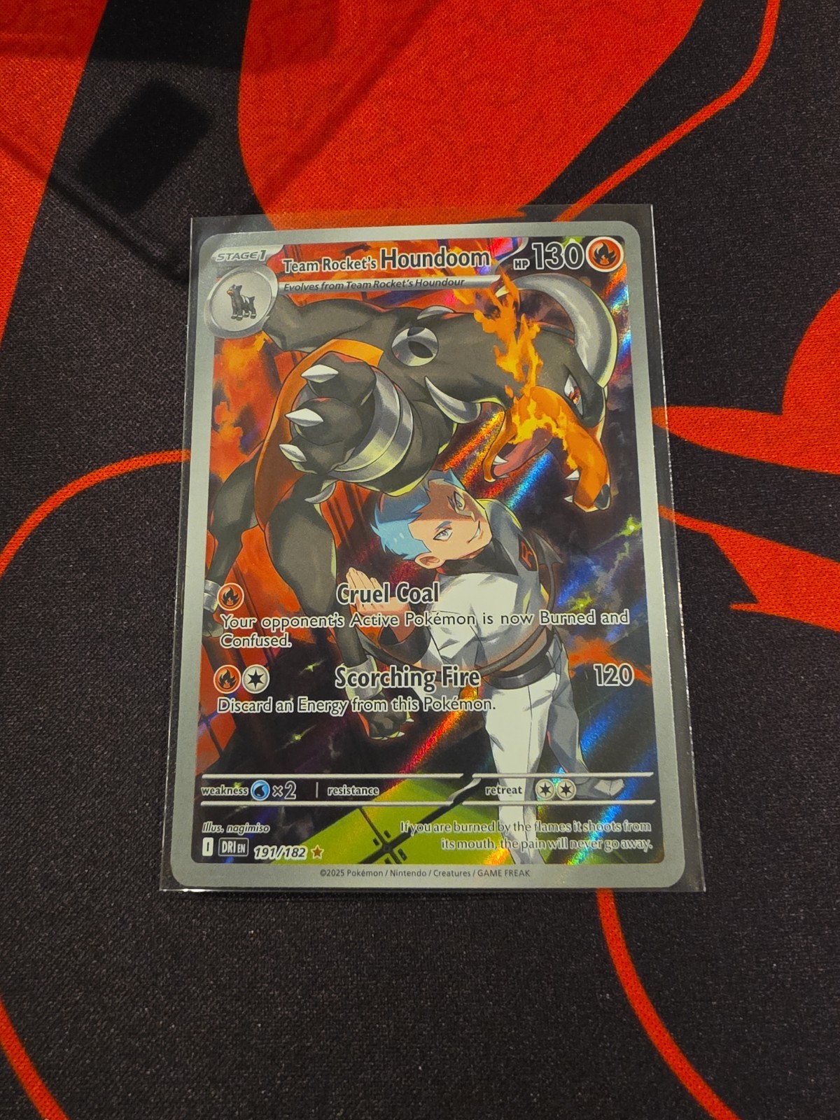 Team Rocket's Houndoom #191/182 Destined Rivals NM Pokemon Card