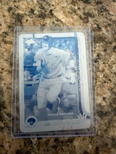 2025 Topps Chrome Update Ben Rice CYAN Printing Plate USC138, 1 of 1 !!!
