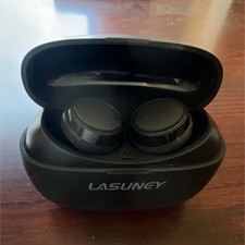 Lasuney T30V Wireless In-Ear Earbuds with Charging Case, Black
