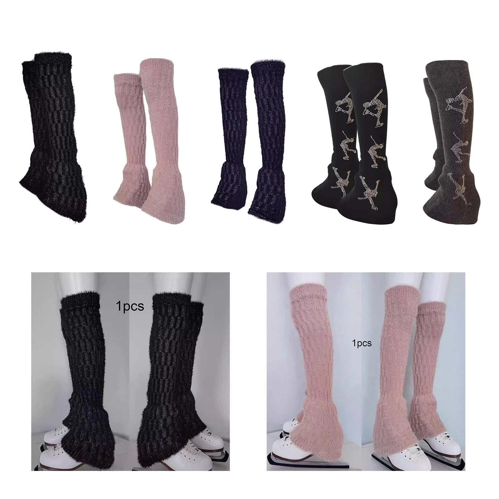 2Pcs Figure Skating Leg Warmers over The Boot Lightweight Fashion Leg Sleeves
Opens in a new window