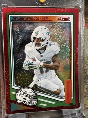 2025 Score - Jaylen Waddle #215 Red Dots /25