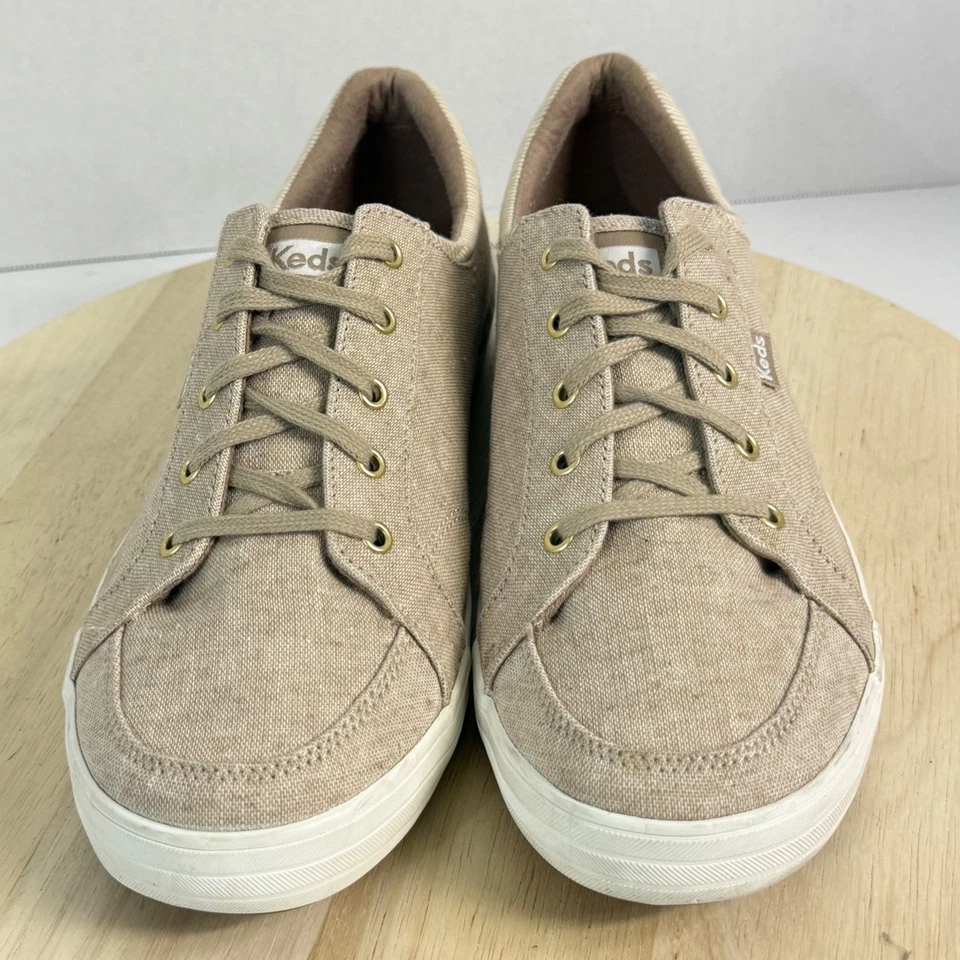 Tenis para mujer Keds de lona a rayas Oxford atletismo espuma viscoelástica zapatos talla 11W Foto 3 de 4