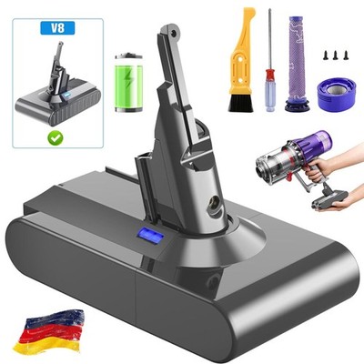 6000mAh Akku für Dyson V8 SV10 Batterie Absolute V8 Animal V8 Absolute V8 Slim