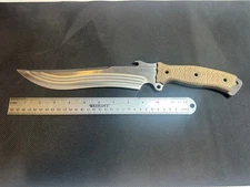 Busse Combat Silent Knight, INFI, Competition, CBT, Tan Micarta Knife no sheath